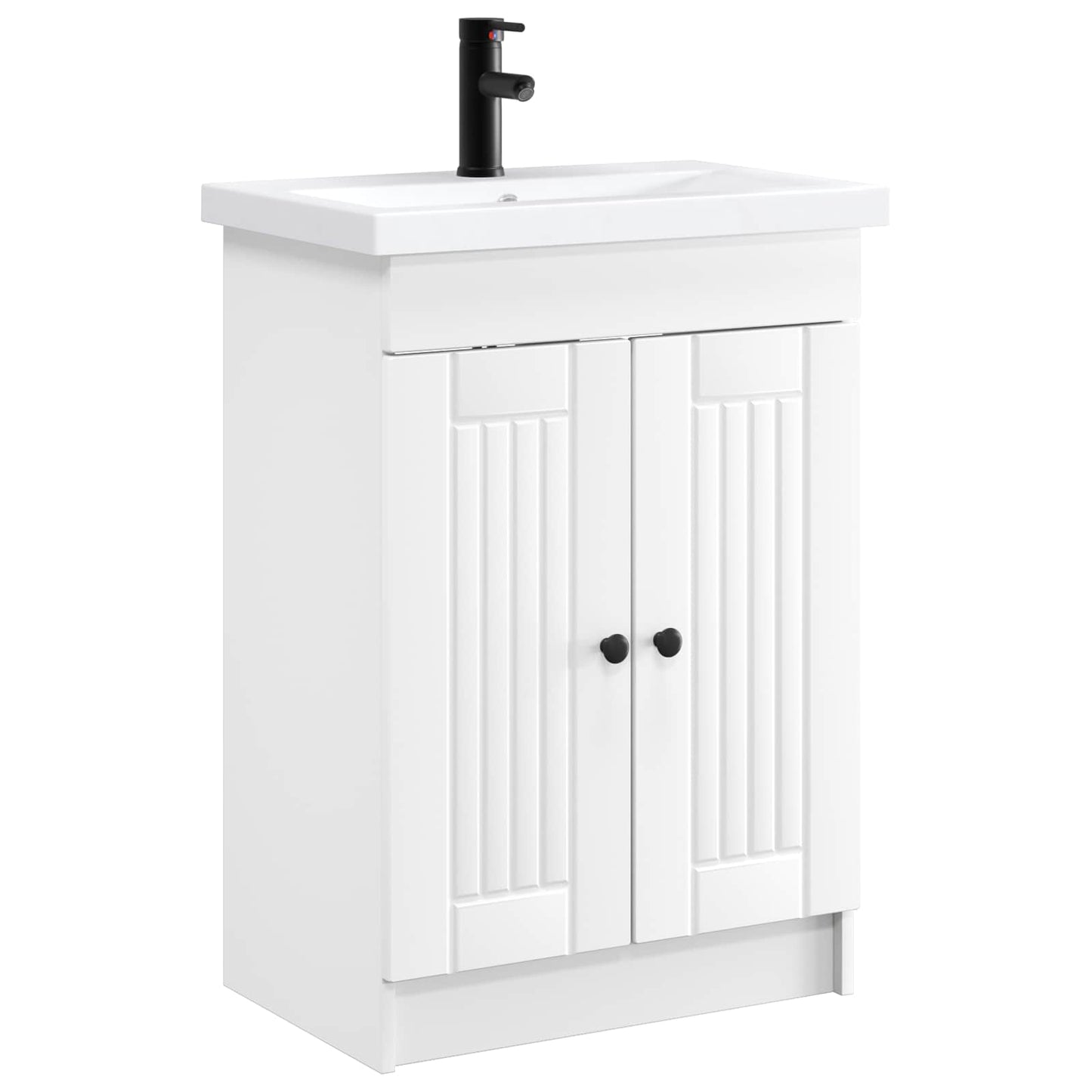 Bathroom Furniture Set White 56 x 37.5 x 81 cm Engineered Wood
