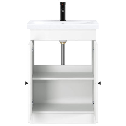 Bathroom Furniture Set White 56 x 37.5 x 81 cm Engineered Wood