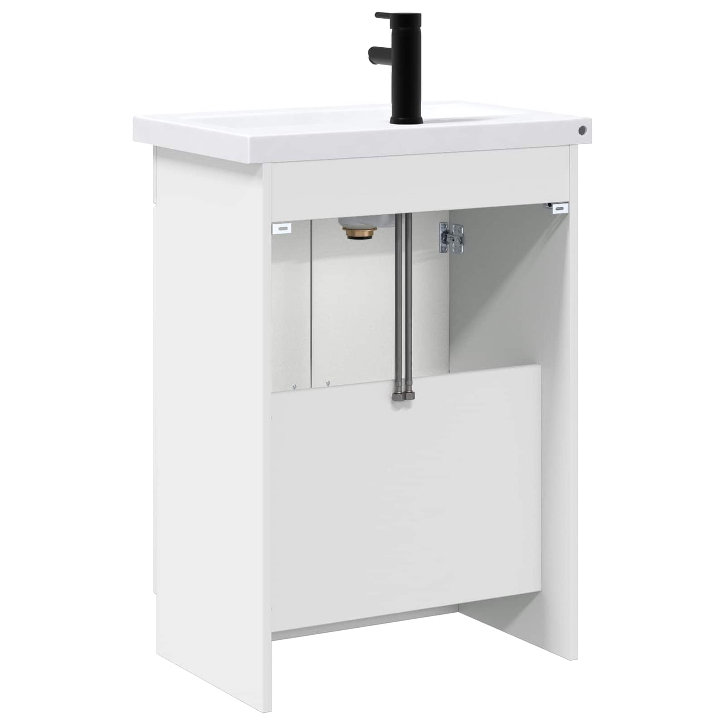Bathroom Furniture Set White 56 x 37.5 x 81 cm Engineered Wood