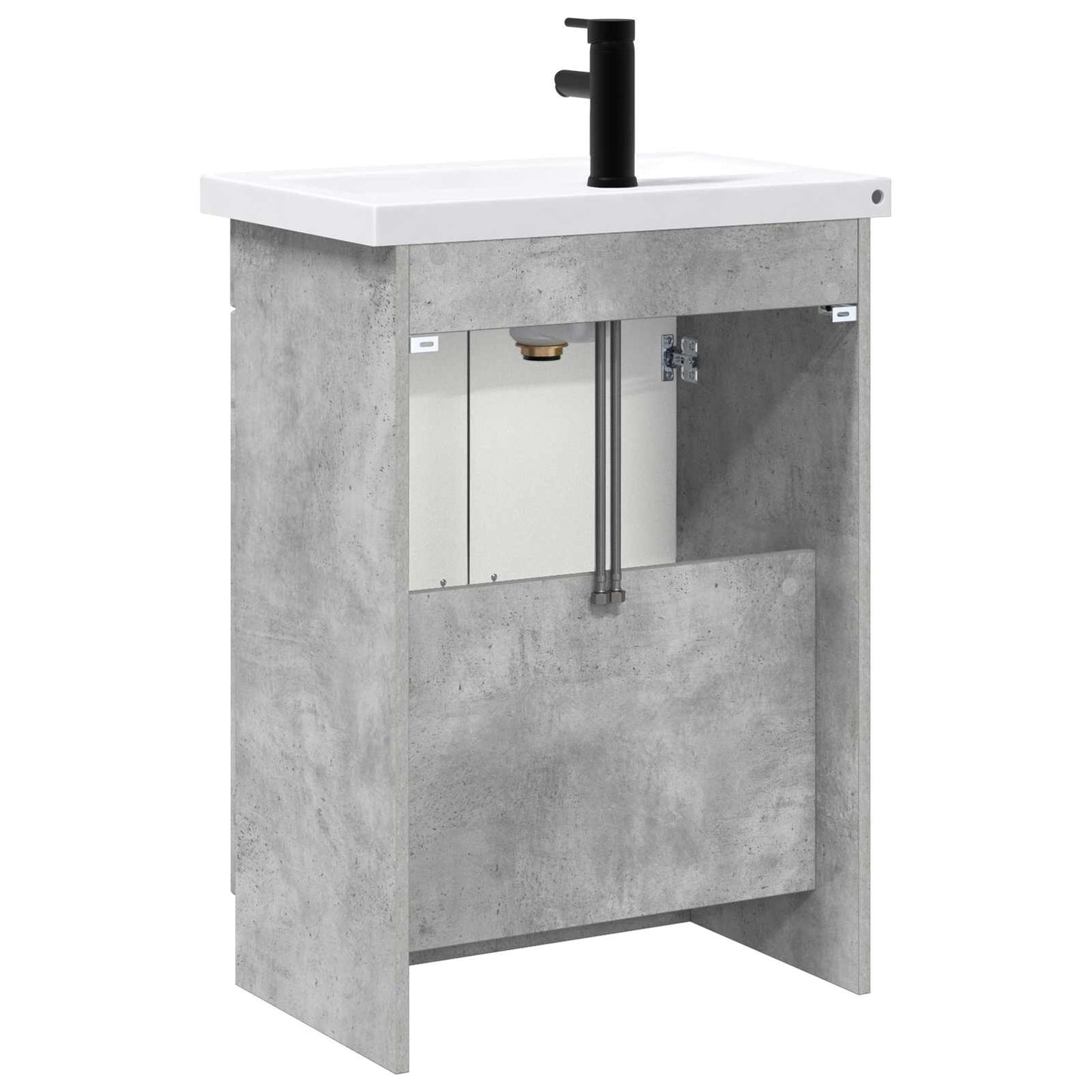 Bathroom Furniture Set Concrete Grey 56 x 37.5 x 81 cm
