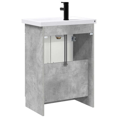 Bathroom Furniture Set Concrete Grey 56 x 37.5 x 81 cm
