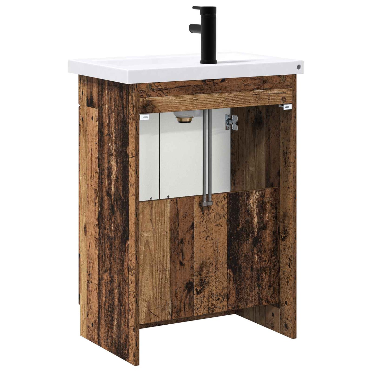 Bathroom Furniture Set Old Wood 56 x 37.5 x 81 cm