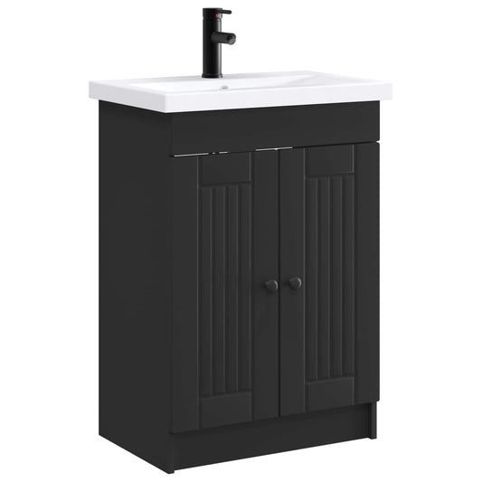 Bathroom Furniture Set Black 78.5 x 37.5 x 81 cm