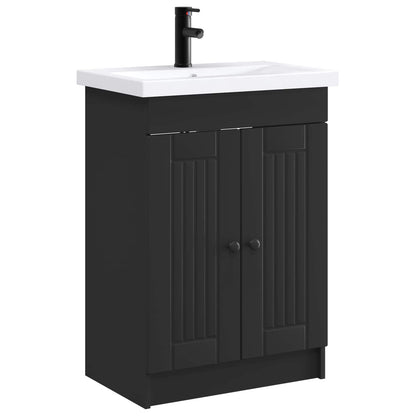 Bathroom Furniture Set Black 78.5 x 37.5 x 81 cm