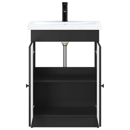 Bathroom Furniture Set Black 78.5 x 37.5 x 81 cm