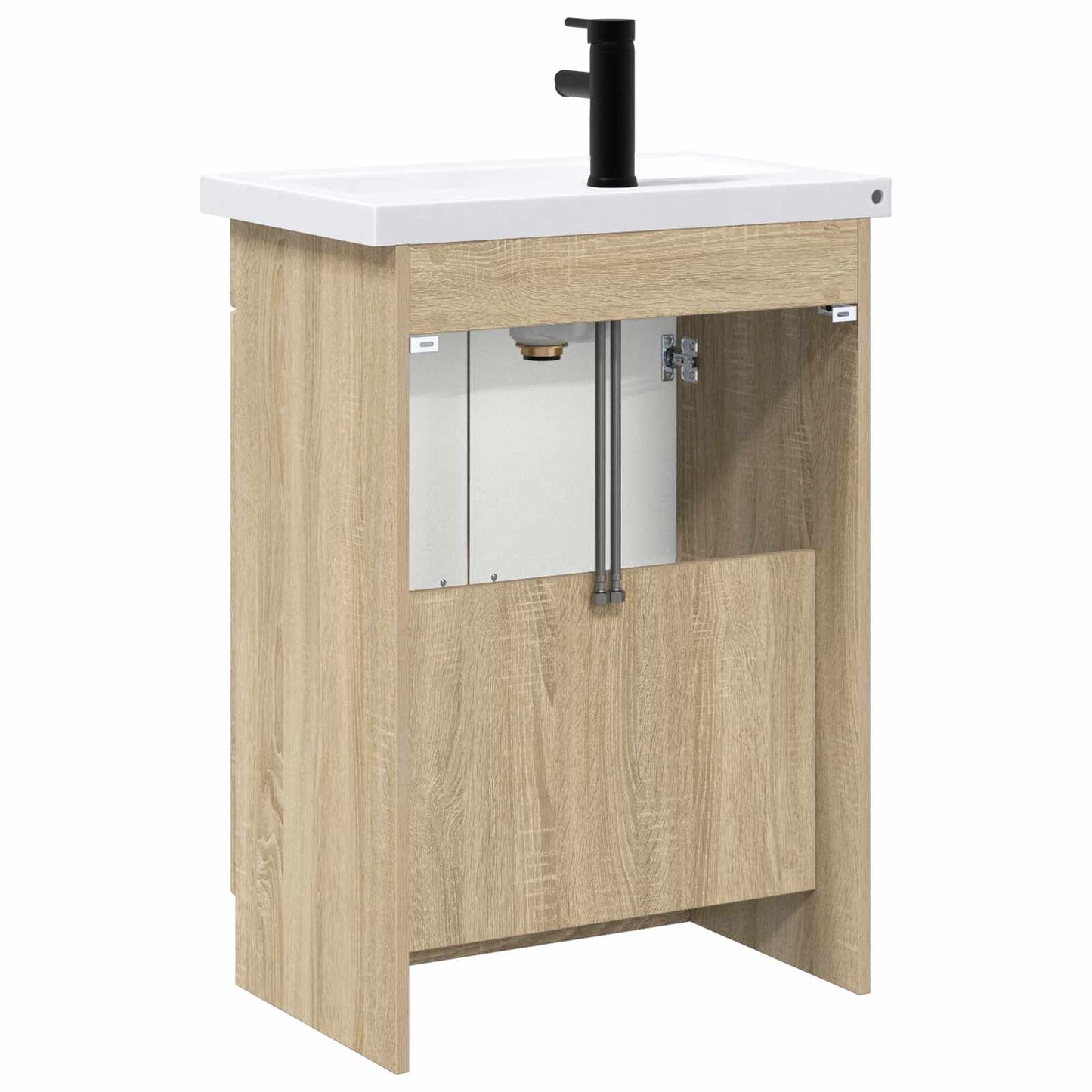 Bathroom Furniture Set Sonoma Oak 78.5 x 37.5 x 81 cm