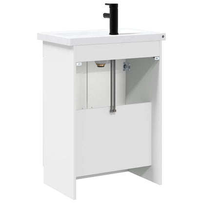 Bathroom Furniture Set High Gloss White 78.5 x 37.5 x 81 cm