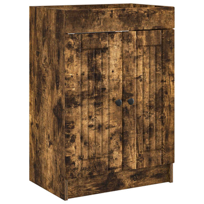 Bathroom Furniture Set Smoked Oak 78.5 x 37.5 x 81 cm