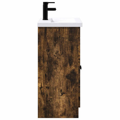 Bathroom Furniture Set Smoked Oak 78.5 x 37.5 x 81 cm