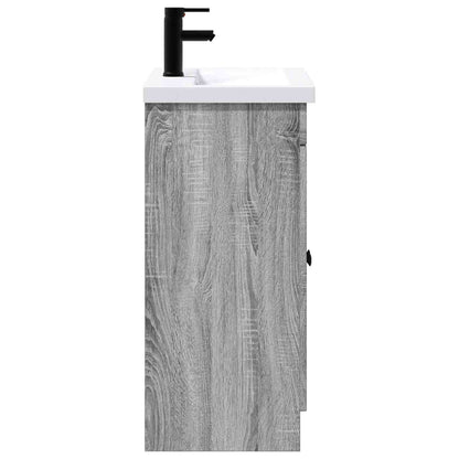 Bathroom Furniture Set Grey Sonoma 78.5 x 37.5 x 81 cm