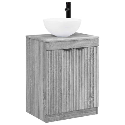 Bathroom Furniture Set Grey Sonoma Engineered Wood