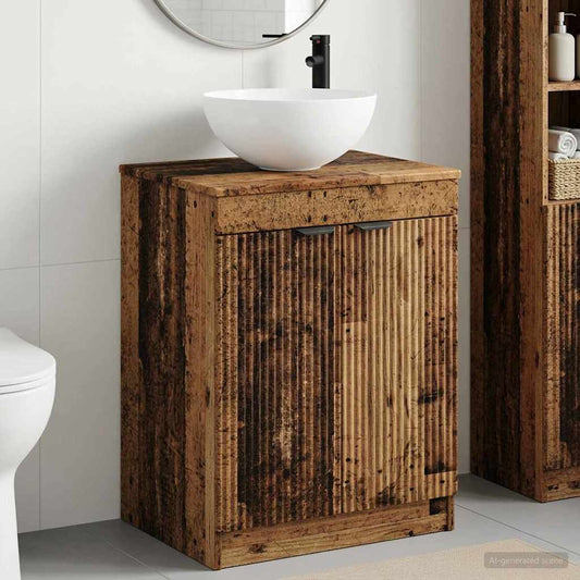 Bathroom Furniture Set Old Wood Engineered Wood