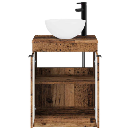 Bathroom Furniture Set Old Wood Engineered Wood