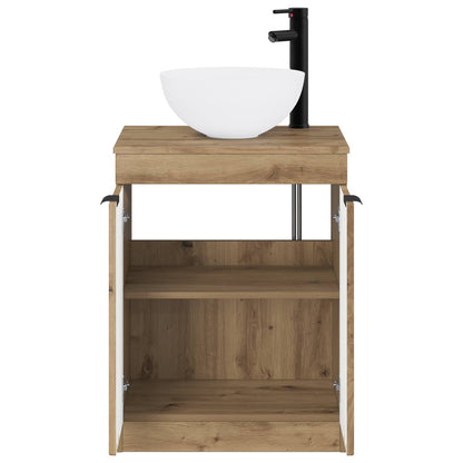 Bathroom Furniture Set Artisan Oak Engineered Wood