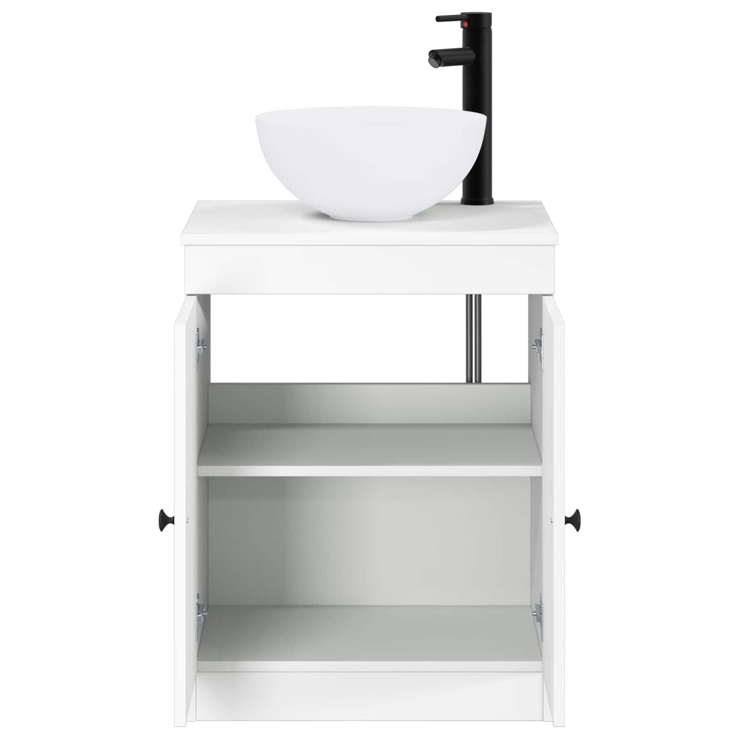 Bathroom Furniture Set White Engineered Wood