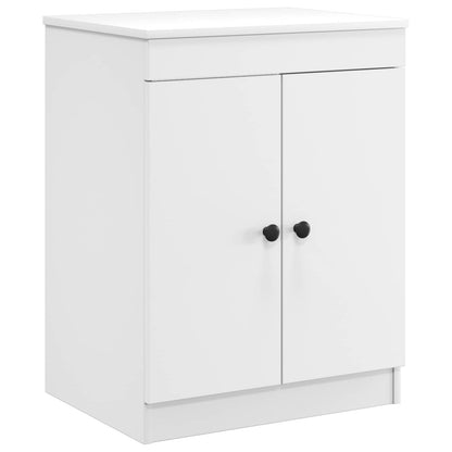 Bathroom Furniture Set White Engineered Wood