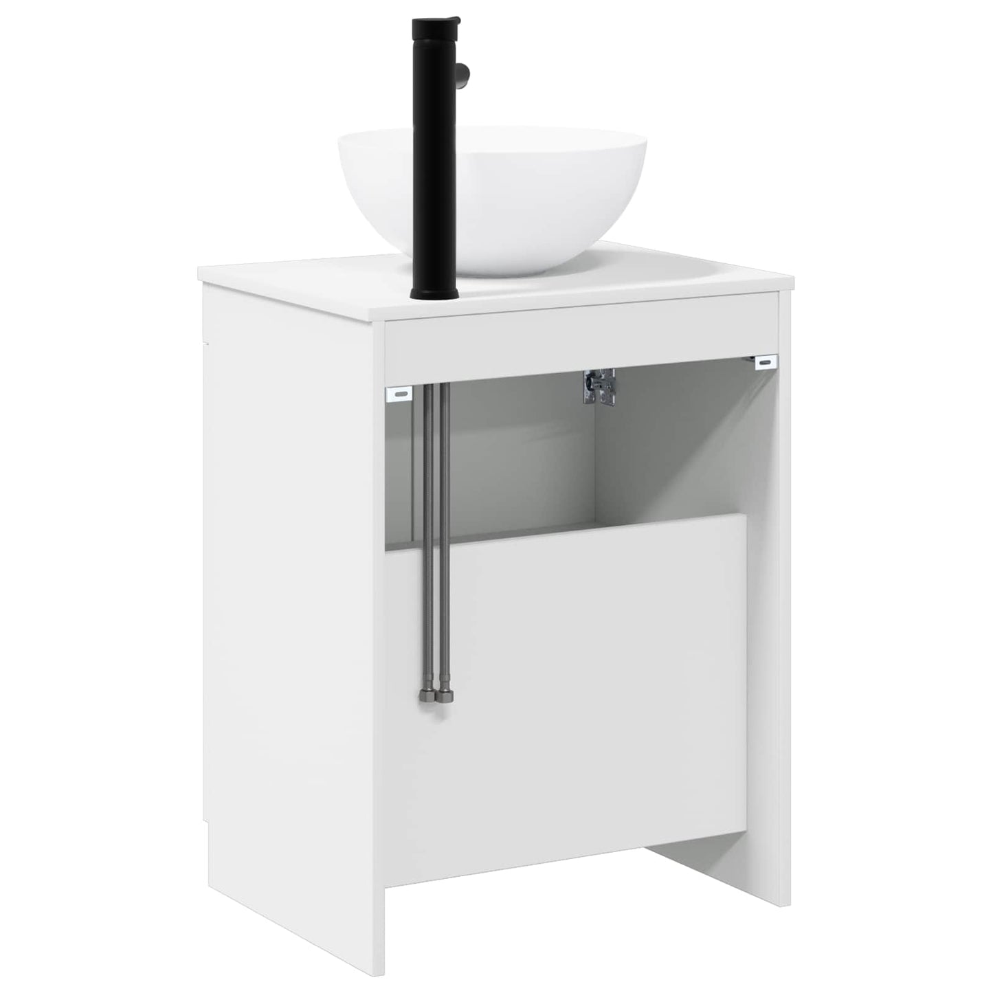 Bathroom Furniture Set White Engineered Wood
