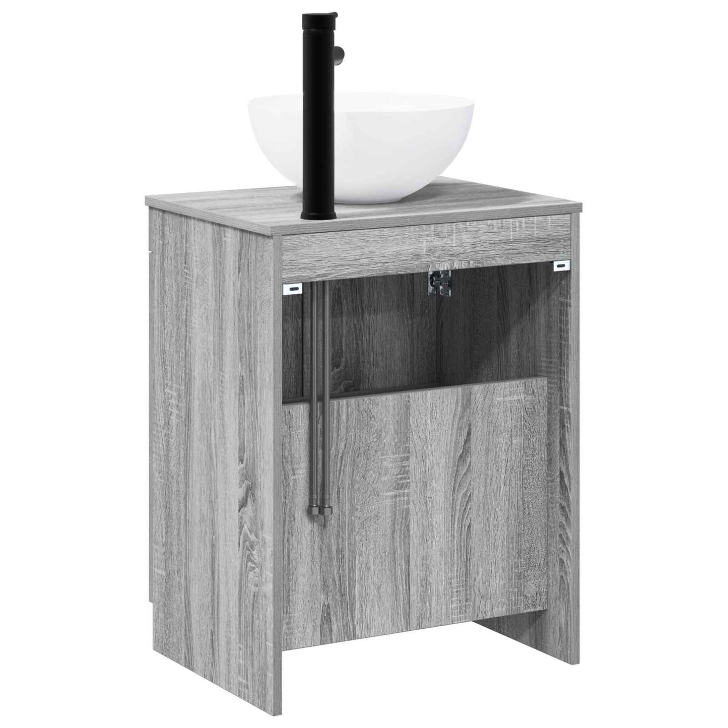 Bathroom Furniture Set Grey Sonoma Engineered Wood