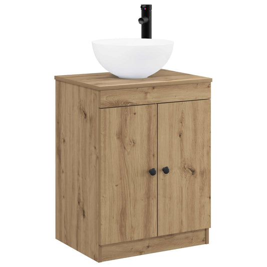 Bathroom Furniture Set Artisan Oak Engineered Wood