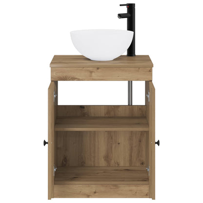 Bathroom Furniture Set Artisan Oak Engineered Wood