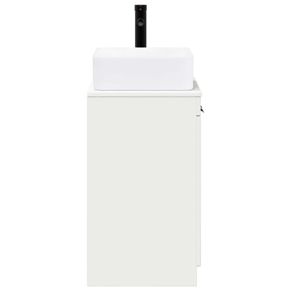 Bathroom Furniture Set White Engineered Wood