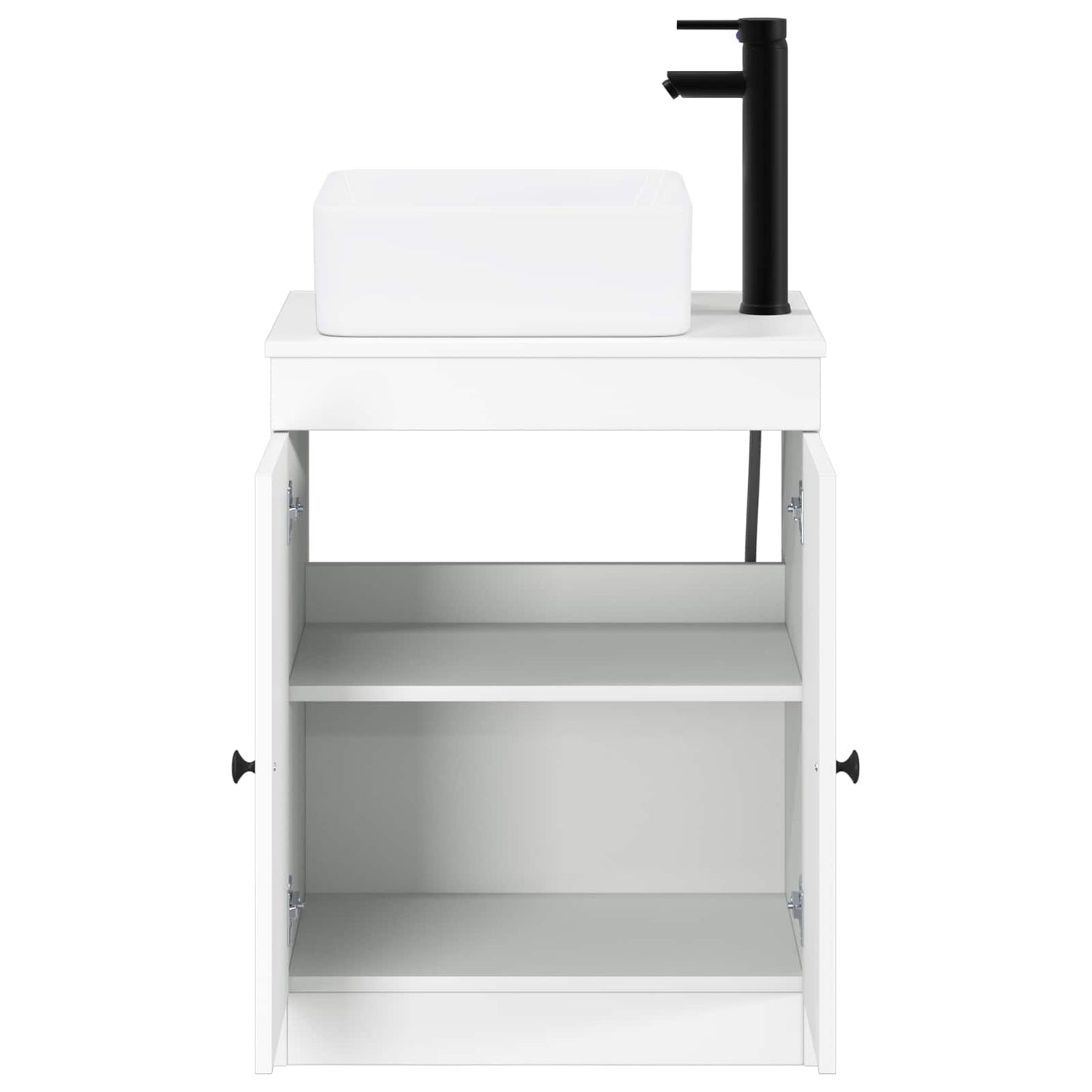 Bathroom Furniture Set White Engineered Wood
