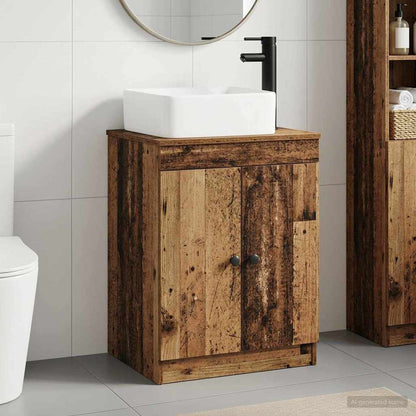 Bathroom Furniture Set Old Wood Engineered Wood
