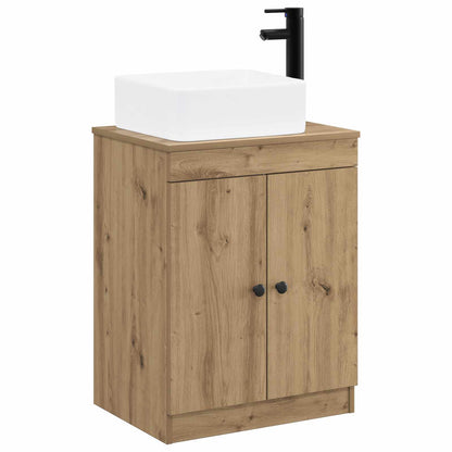Bathroom Furniture Set Artisan Oak Engineered Wood