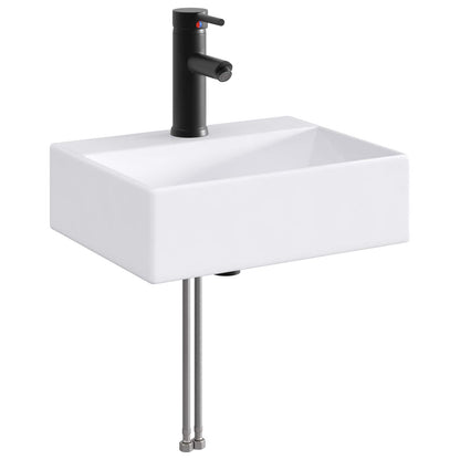 Bathroom Furniture Set White Engineered Wood