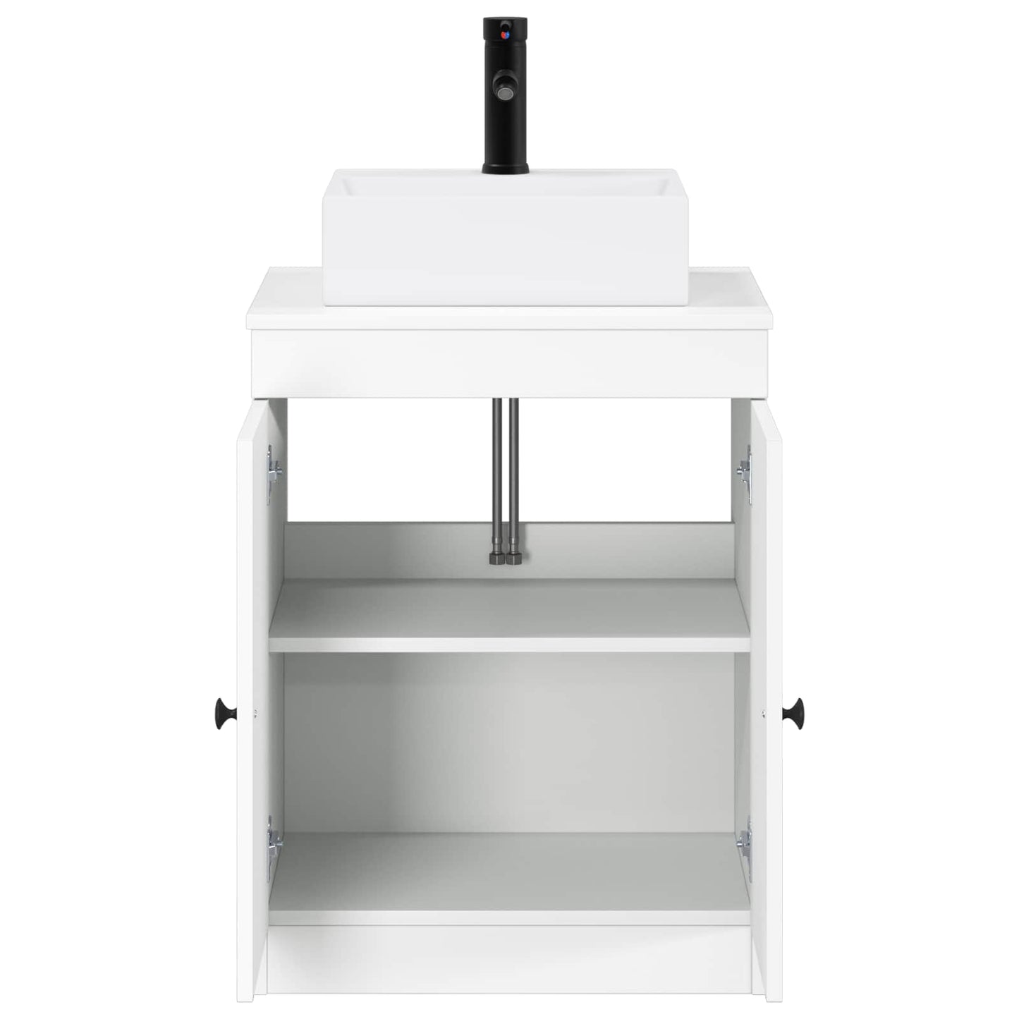 Bathroom Furniture Set White Engineered Wood