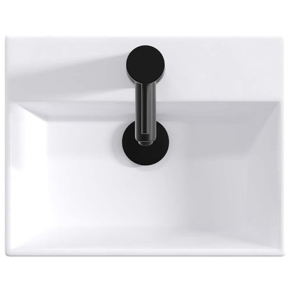 Bathroom Furniture Set Concrete Grey Engineered Wood