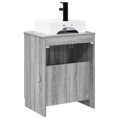 Bathroom Furniture Set Grey Sonoma Engineered Wood