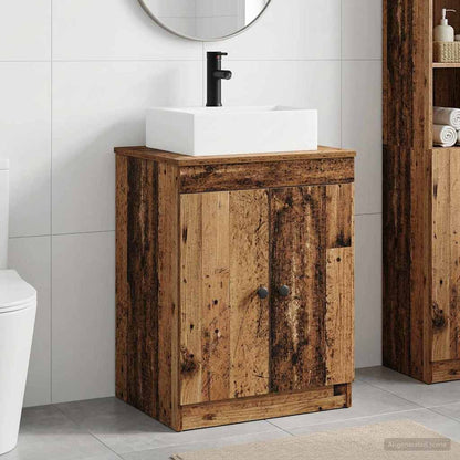 Bathroom Furniture Set Old Wood Engineered Wood