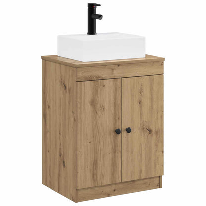 Bathroom Furniture Set Artisan Oak Engineered Wood
