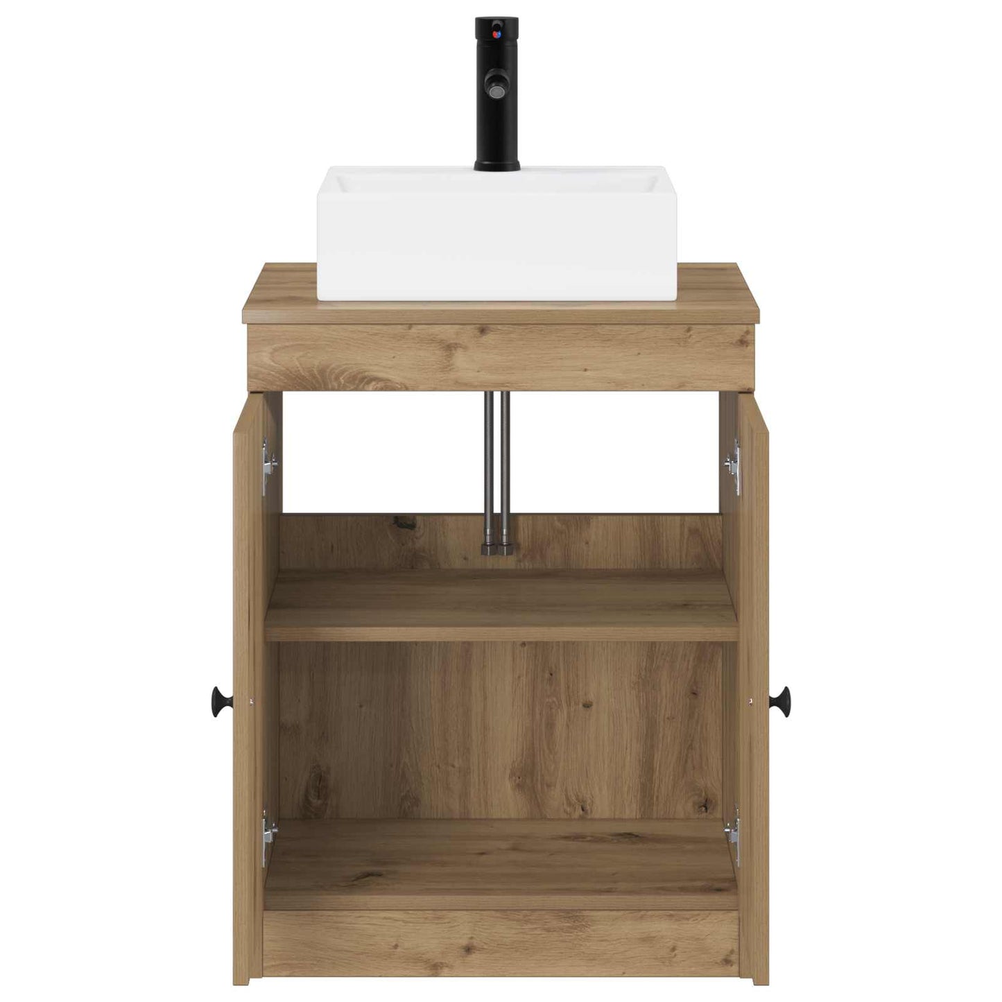 Bathroom Furniture Set Artisan Oak Engineered Wood