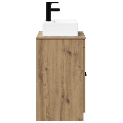 Bathroom Furniture Set Artisan Oak Engineered Wood