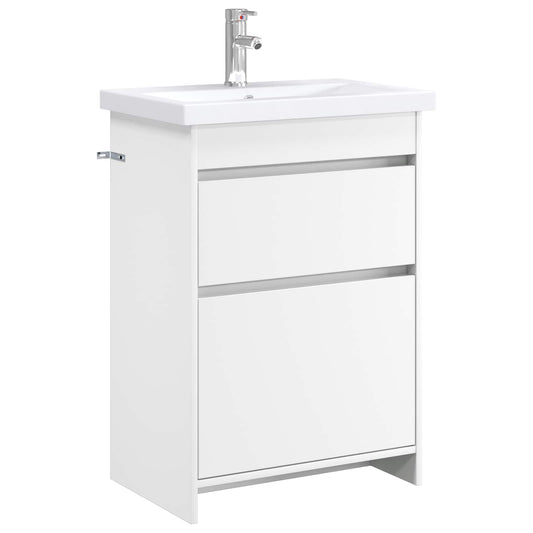 Bathroom Furniture Set White 61 x 40 x 84.5 cm Engineered Wood