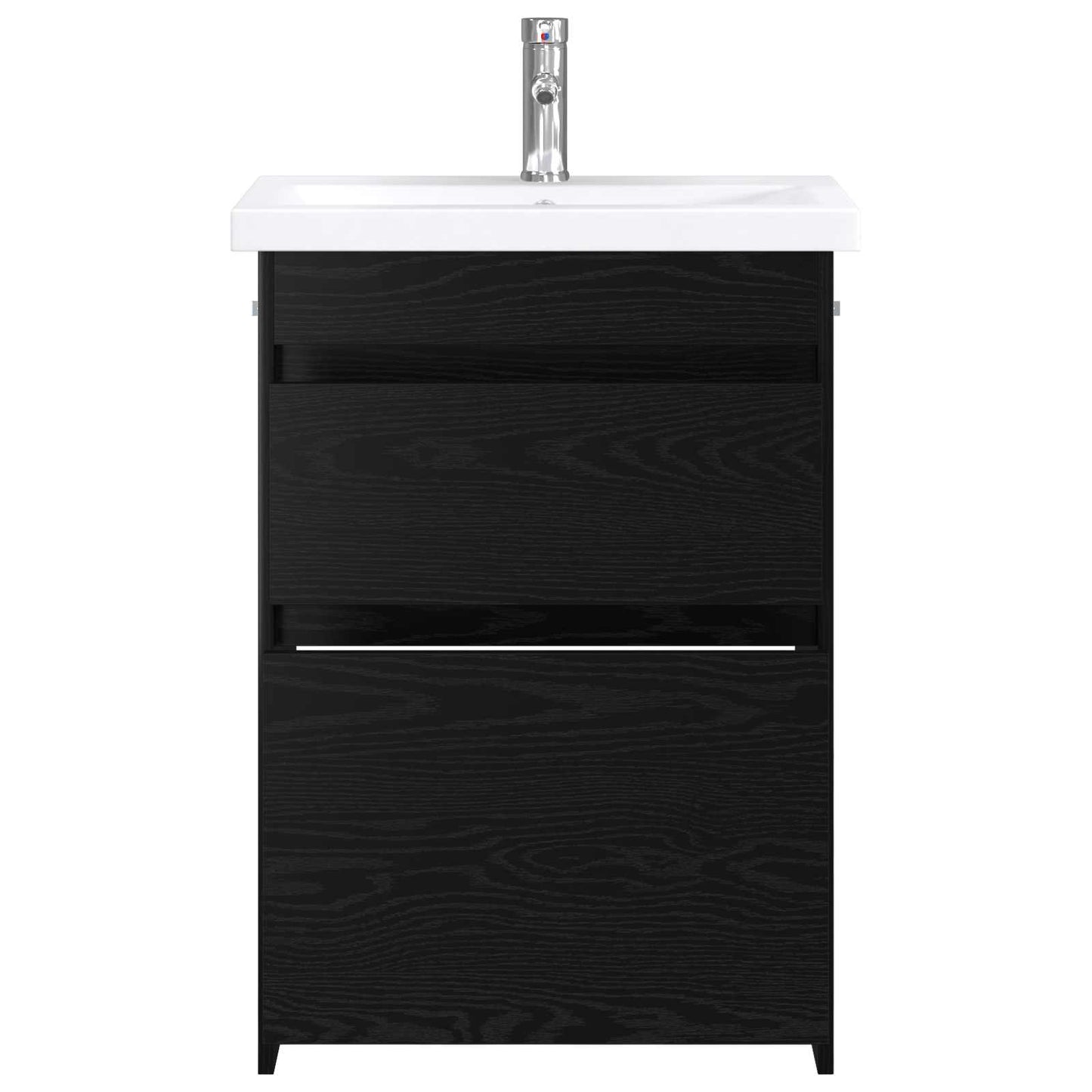 Bathroom Furniture Set Black Oak 61 x 40 x 84.5 cm