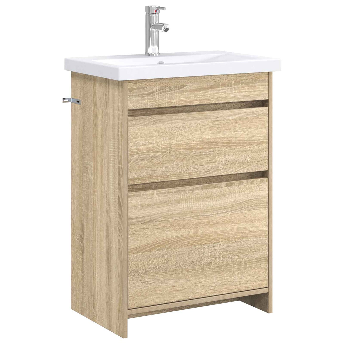 Bathroom Furniture Set Sonoma Oak 61 x 40 x 84.5 cm