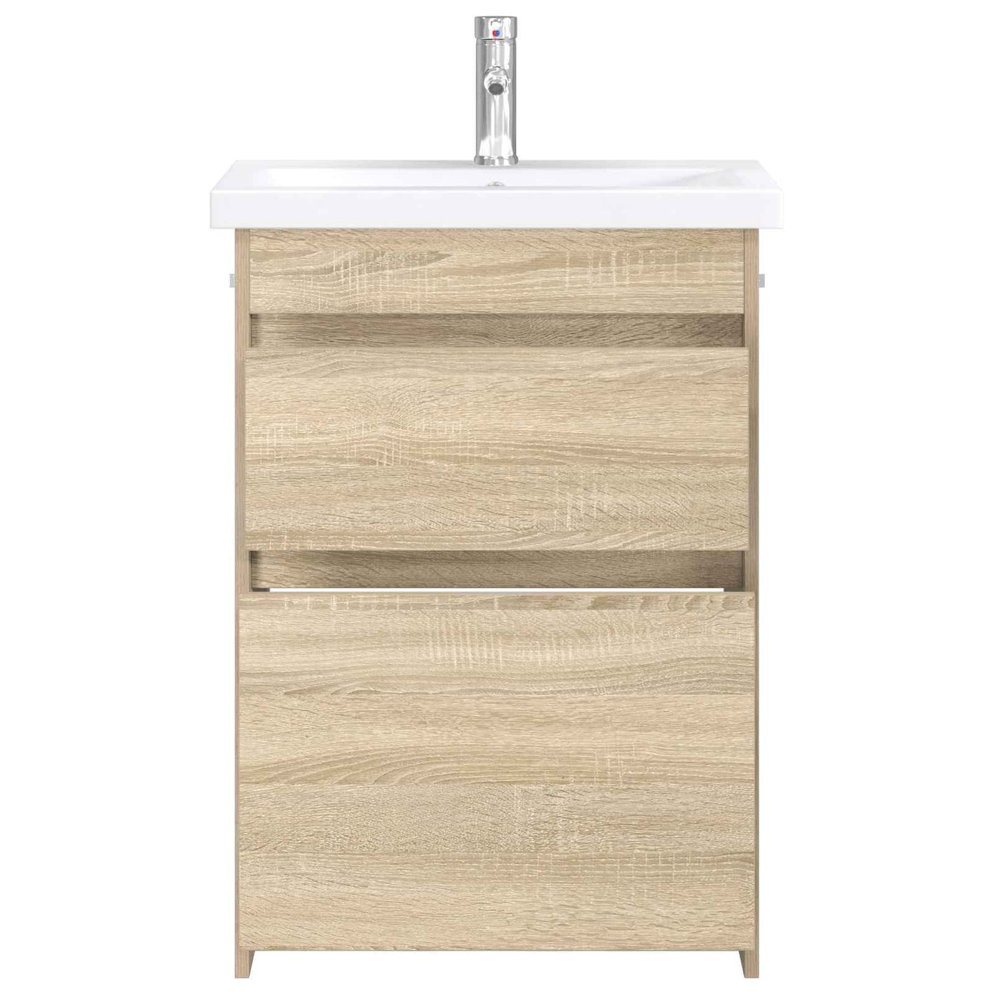 Bathroom Furniture Set Sonoma Oak 61 x 40 x 84.5 cm