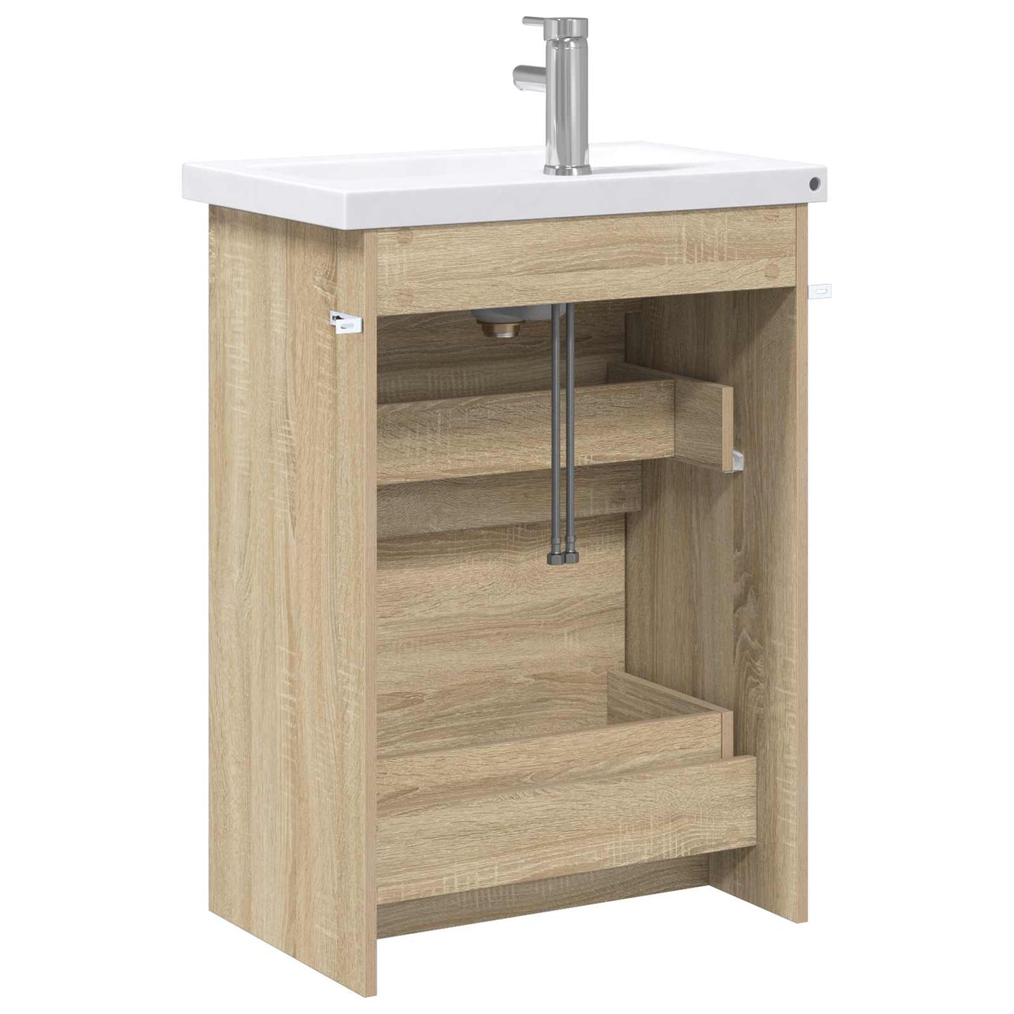 Bathroom Furniture Set Sonoma Oak 61 x 40 x 84.5 cm