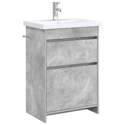 Bathroom Furniture Set Concrete Grey 61 x 40 x 84.5 cm