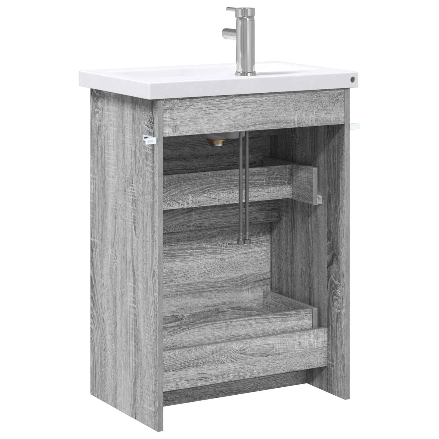 Bathroom Furniture Set Grey Sonoma 61 x 40 x 84.5 cm