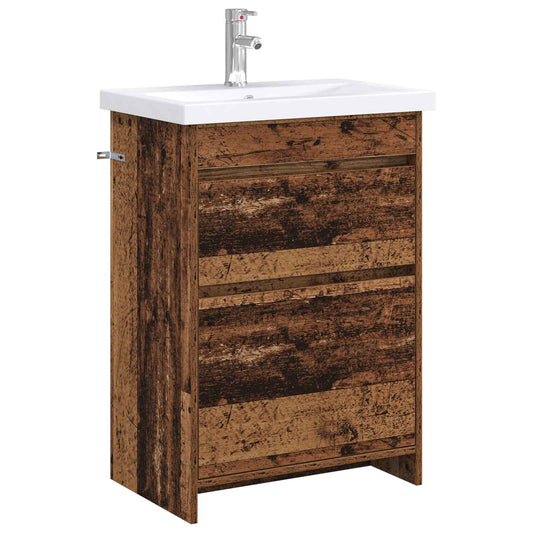 Bathroom Furniture Set Old Wood 61 x 40 x 84.5 cm