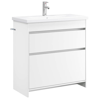 Bathroom Furniture Set White 81 x 40 x 84.5 cm Engineered Wood