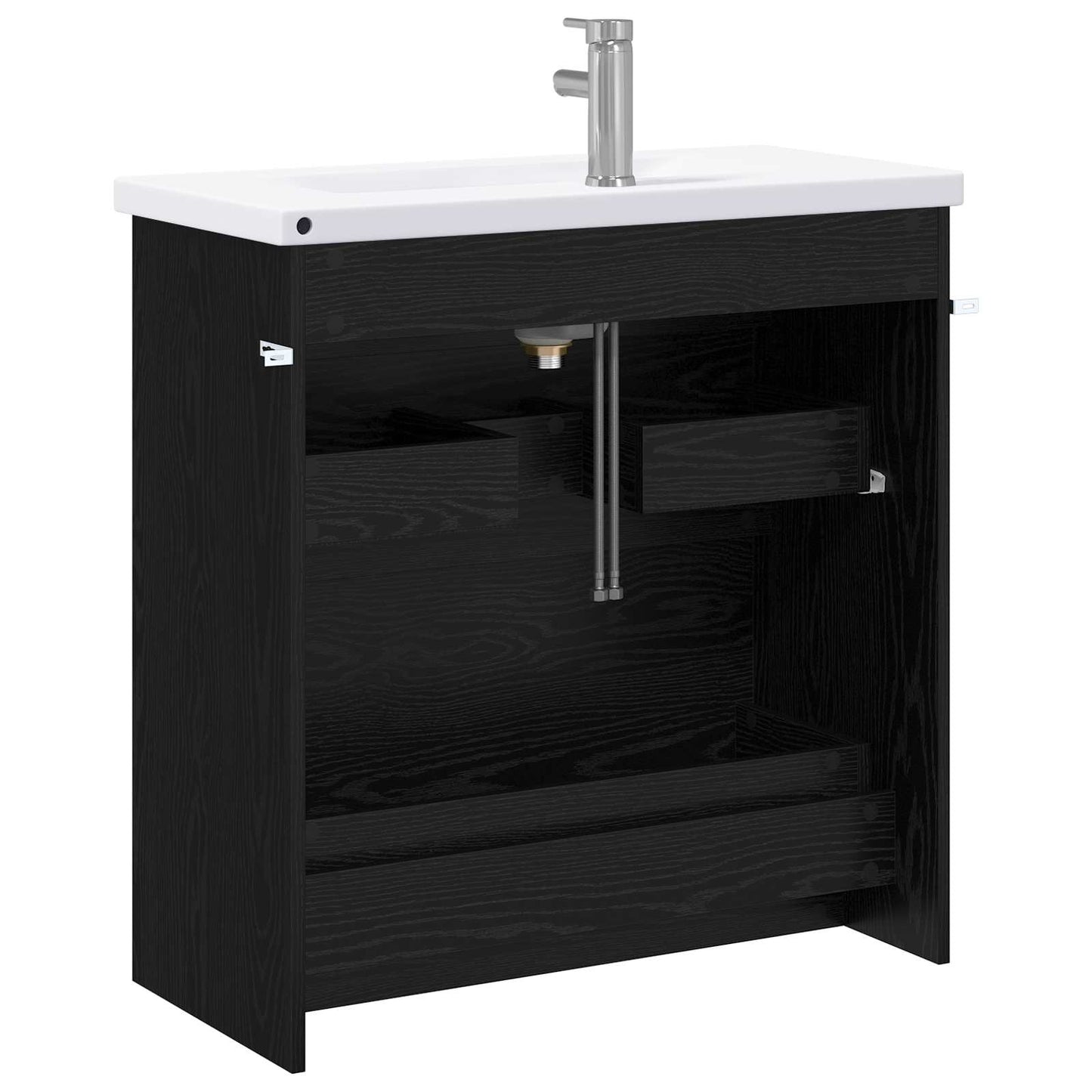 Bathroom Furniture Set Black Oak 81 x 40 x 84.5 cm
