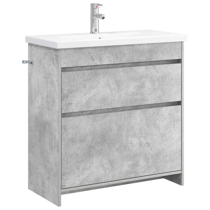 Bathroom Furniture Set Concrete Grey 81 x 40 x 84.5 cm