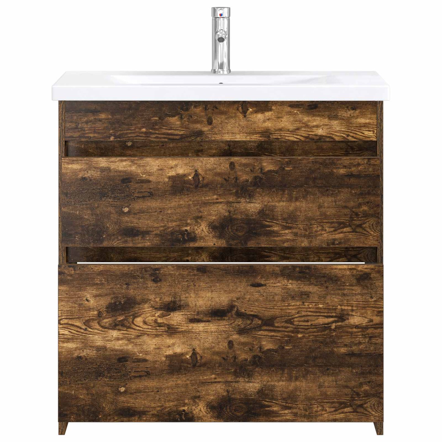 Bathroom Furniture Set Smoked Oak 81 x 40 x 84.5 cm