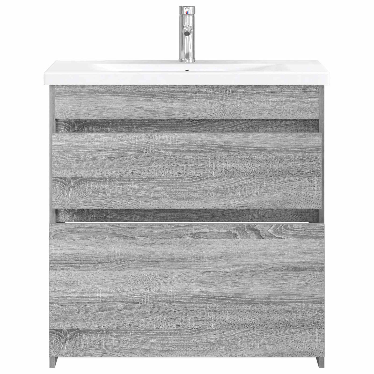 Bathroom Furniture Set Grey Sonoma 81 x 40 x 84.5 cm