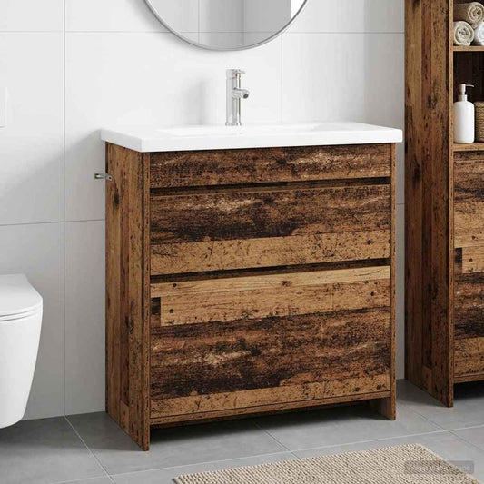Bathroom Furniture Set Old Wood 81 x 40 x 84.5 cm